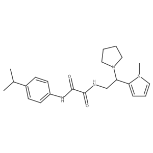 N1-(4-isopropylphenyl)-N2-(2-(1-methyl-1H-pyrrol-2-yl)-2-(pyrrolidin-1-yl)ethyl)oxalamide Structure