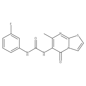 1-(3-fluorophenyl)-3-(7-methyl-5-oxo-5H-thiazolo[3,2-a]pyrimidin-6-yl)urea Structure