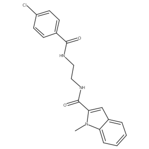 N-(2-{[(4-chlorophenyl)carbonyl]amino}ethyl)-1-methyl-1H-indole-2-carboxamide Structure