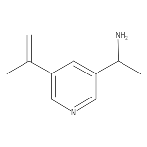 (I+/-S)-I+/--Methyl-5-(1-methylethenyl)-3-pyridinemethanamine结构式