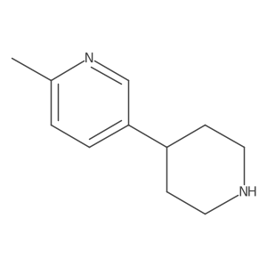 2-Methyl-5-(piperidin-4-yl)pyridine结构式