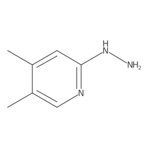 Pyridine, 2-hydrazinyl-4,5-dimethyl- Structure