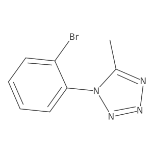 1-(2-bromophenyl)-5-methyl-1H-tetrazole结构式