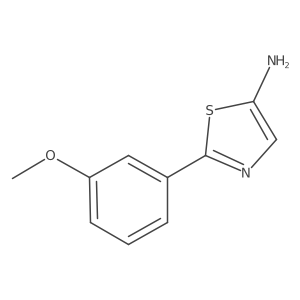 2-(3-Methoxyphenyl)thiazol-5-amine结构式
