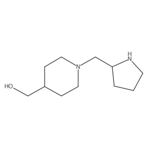 (1-{[(2S)-pyrrolidin-2-yl]methyl}piperidin-4-yl)methanol结构式