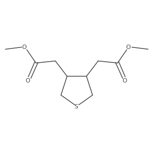 Rel-dimethyl 2,2'-((3R,4S)-tetrahydrothiophene-3,4-diyl)diacetate结构式