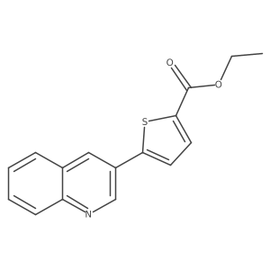 Ethyl 5-(Quinolin-3-yl)thiophene-2-carboxylate Structure