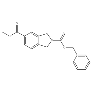 2-Benzyl 5-methyl isoindoline-2,5-dicarboxylate Structure
