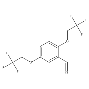 2,5-Bis(2,2,2-trifluoroethoxy)benzaldehyde Structure