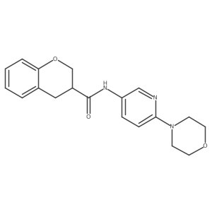 N-(6-Morpholinopyridin-3-yl)chromane-3-carboxamide结构式