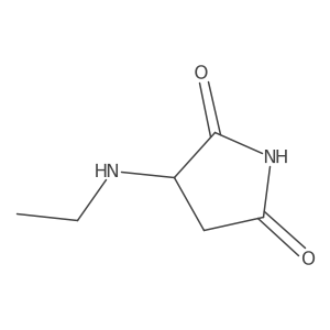 3-(Ethylamino)pyrrolidine-2,5-dione结构式
