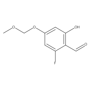 2-Fluoro-6-hydroxy-4-(methoxymethoxy)benzaldehyde Structure