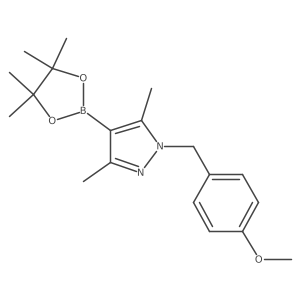 1-(4-Methoxy-benzyl)-3,5-dimethyl-4-(4,4,5,5-tetramethyl-[1,3,2]dioxaborolan-2-yl)-1H-pyrazole结构式