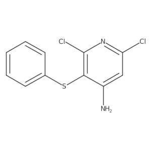 2,6-Dichloro-3-(phenylthio)-4-pyridinamine Structure