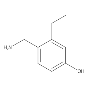 4-(Aminomethyl)-3-ethylphenol结构式