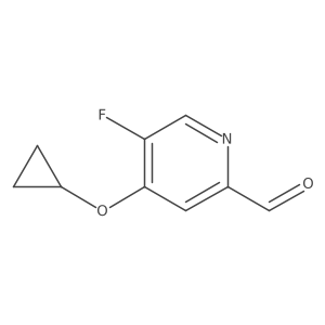 4-Cyclopropoxy-5-fluoropicolinaldehyde Structure