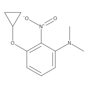 3-Cyclopropoxy-N,N-dimethyl-2-nitroaniline Structure