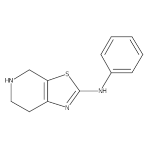 N-Phenyl-4,5,6,7-tetrahydrothiazolo[5,4-c]pyridin-2-amine结构式