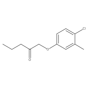 2-Pentanone, 1-(4-chloro-3-methylphenoxy)-结构式