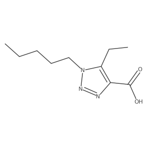 5-ethyl-1-pentyl-1H-1,2,3-triazole-4-carboxylic acid Structure