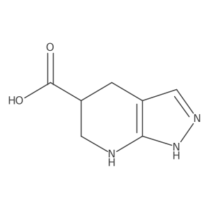1H,4H,5H,6H,7H-pyrazolo[3,4-b]pyridine-5-carboxylic acid结构式