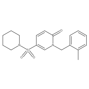 1-(2-methylbenzyl)-5-(piperidin-1-ylsulfonyl)pyridin-2(1H)-one Structure