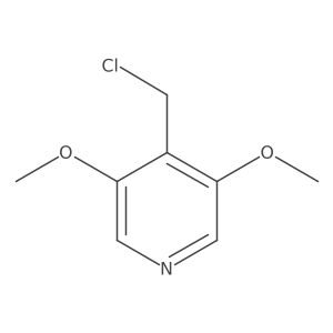 4-(Chloromethyl)-3,5-dimethoxypyridine结构式