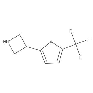 3-[5-(Trifluoromethyl)thiophen-2-yl]azetidine结构式