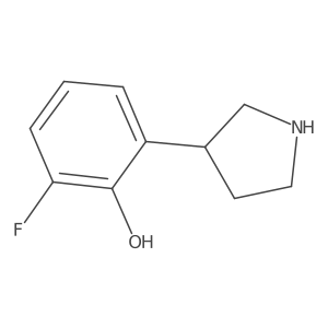 2-Fluoro-6-(pyrrolidin-3-yl)phenol Structure