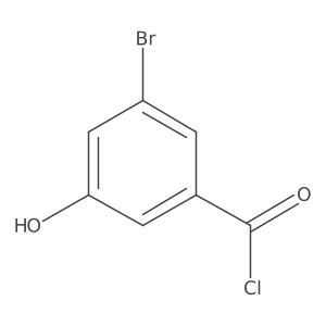 3-Bromo-5-hydroxybenzoyl chloride Structure