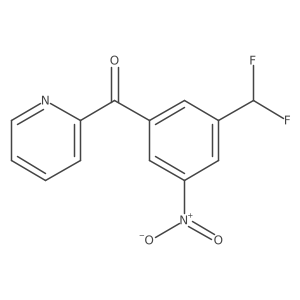 2-(3-(Difluoromethyl)-5-nitrobenzoyl)pyridine结构式