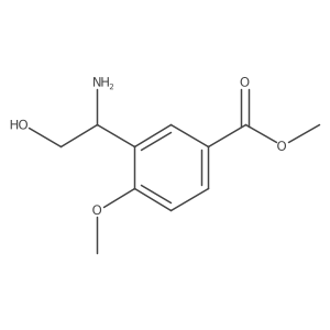 methyl 3-[(1S)-1-amino-2-hydroxyethyl]-4-methoxybenzoate Structure