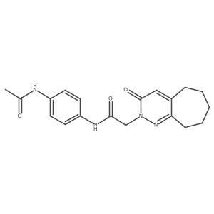 N-[4-(acetylamino)phenyl]-2-(3-oxo-3,5,6,7,8,9-hexahydro-2H-cyclohepta[c]pyridazin-2-yl)acetamide Structure