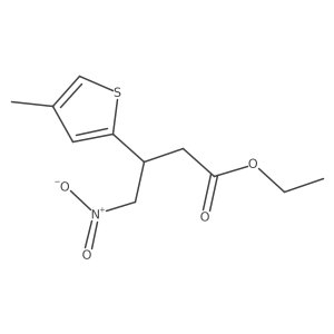 Ethyl 3-(4-methylthiophen-2-yl)-4-nitrobutanoate Structure