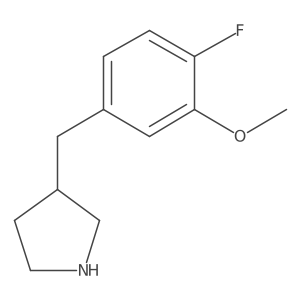 3-[(4-Fluoro-3-methoxyphenyl)methyl]pyrrolidine Structure