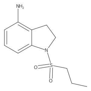 1-(Propylsulfonyl)indolin-4-amine结构式