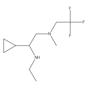 1,2-Ethanediamine, 1-cyclopropyl-N1-ethyl-N2-methyl-N2-(2,2,2-trifluoroethyl)-结构式