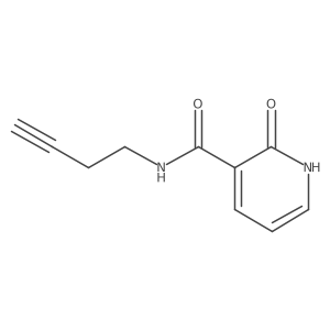 N-(but-3-yn-1-yl)-2-oxo-1,2-dihydropyridine-3-carboxamide结构式