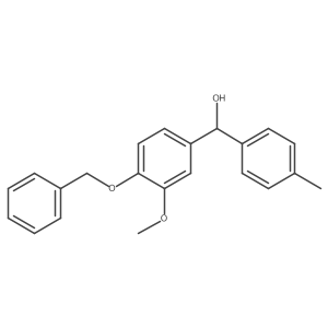 4-(Benzyloxy)-3-methoxy-4'-methylbenzhydrol Structure