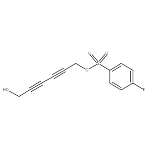 6-Hydroxy-2,4-hexadiyn-1-yl 4-fluorobenzenesulfonate结构式