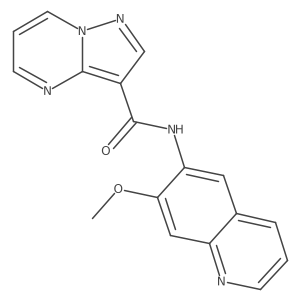 N-(7-Methoxy-6-quinolinyl)pyrazolo[1,5-a]pyrimidine-3-carboxamide Structure