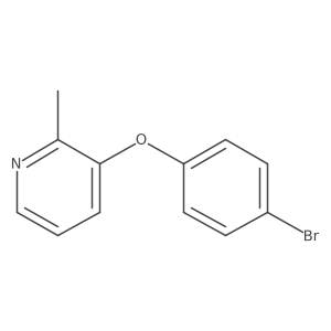 3-(4-Bromophenoxy)-2-methylpyridine Structure
