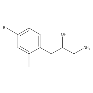1-Amino-3-(4-bromo-2-methylphenyl)propan-2-ol Structure