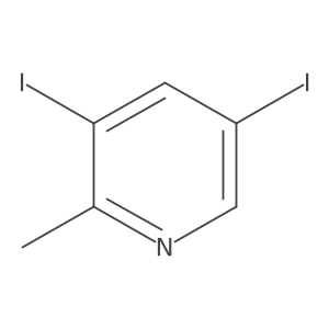 3,5-Diiodo-2-methylpyridine Structure