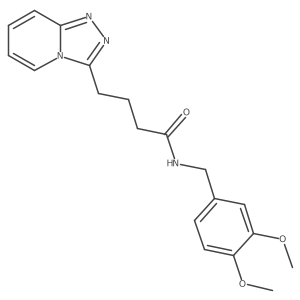 4-([1,2,4]triazolo[4,3-a]pyridin-3-yl)-N-(3,4-dimethoxybenzyl)butanamide Structure