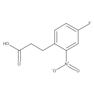 3-(4-Fluoro-2-nitrophenyl)propanoic Acid Structure