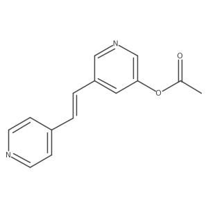 (E)-5-(2-(pyridin-4-yl)vinyl)pyridin-3-yl acetate Structure