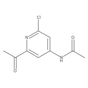 N-(2-Acetyl-6-chloropyridin-4-YL)acetamide Structure