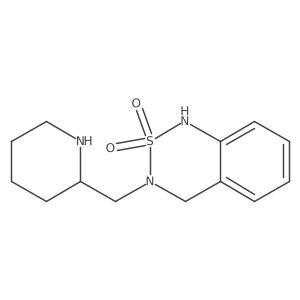 3-(piperidin-2-ylmethyl)-3,4-dihydro-1H-benzo[c][1,2,6]thiadiazine 2,2-dioxide结构式