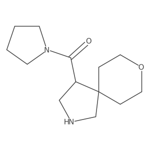 Pyrrolidin-1-yl(8-oxa-2-azaspiro[4.5]decan-4-yl)methanone Structure